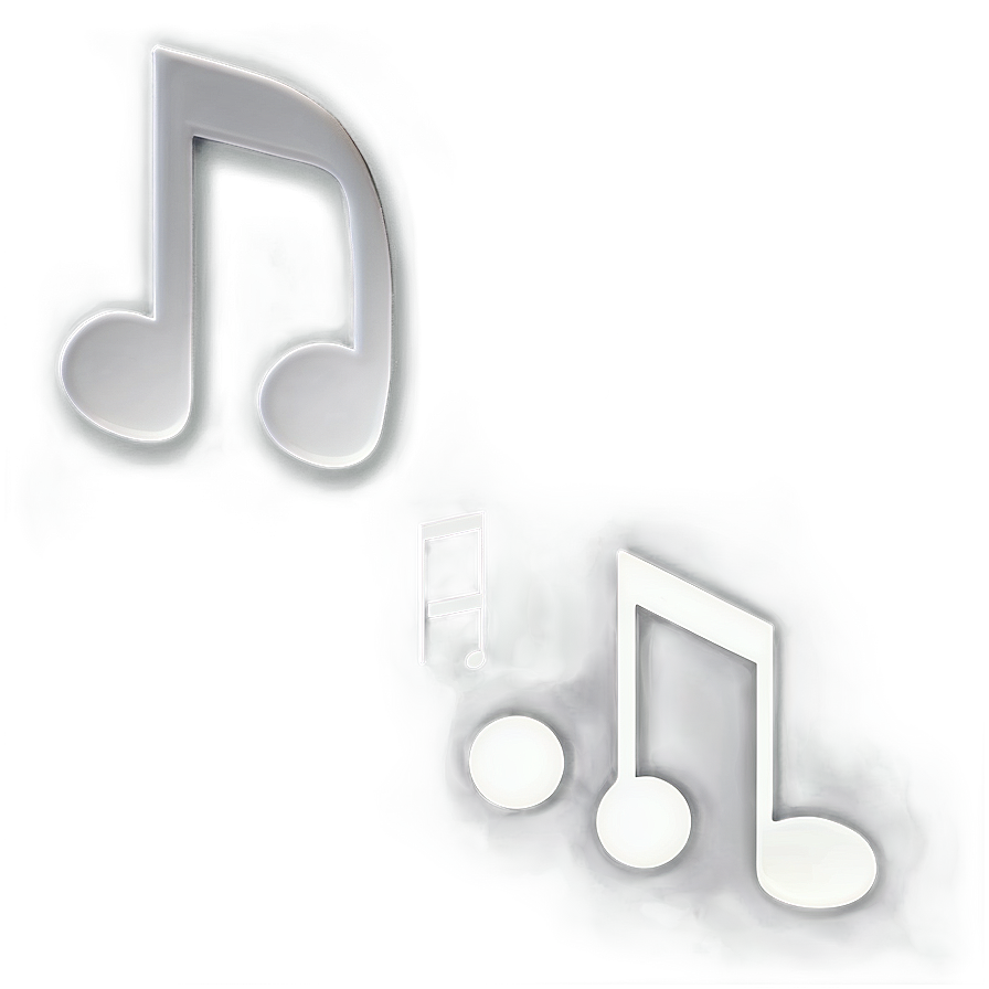 Transparent White Music Note Png 39