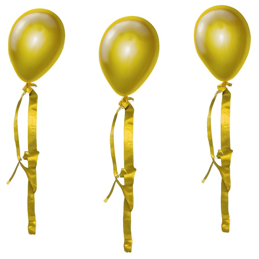 Transparent Yellow Balloon Png Ane36