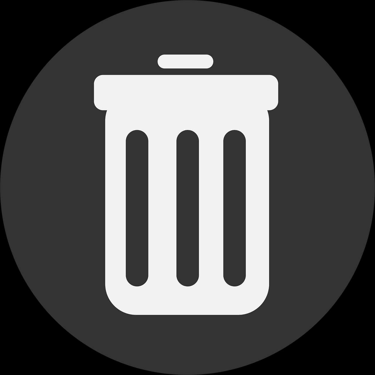 Transparent Garbage Can Png - Trash Circular Icon, Png Download PNG with transparent background