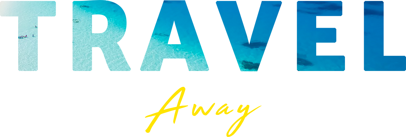 Travel Away Text Overlay