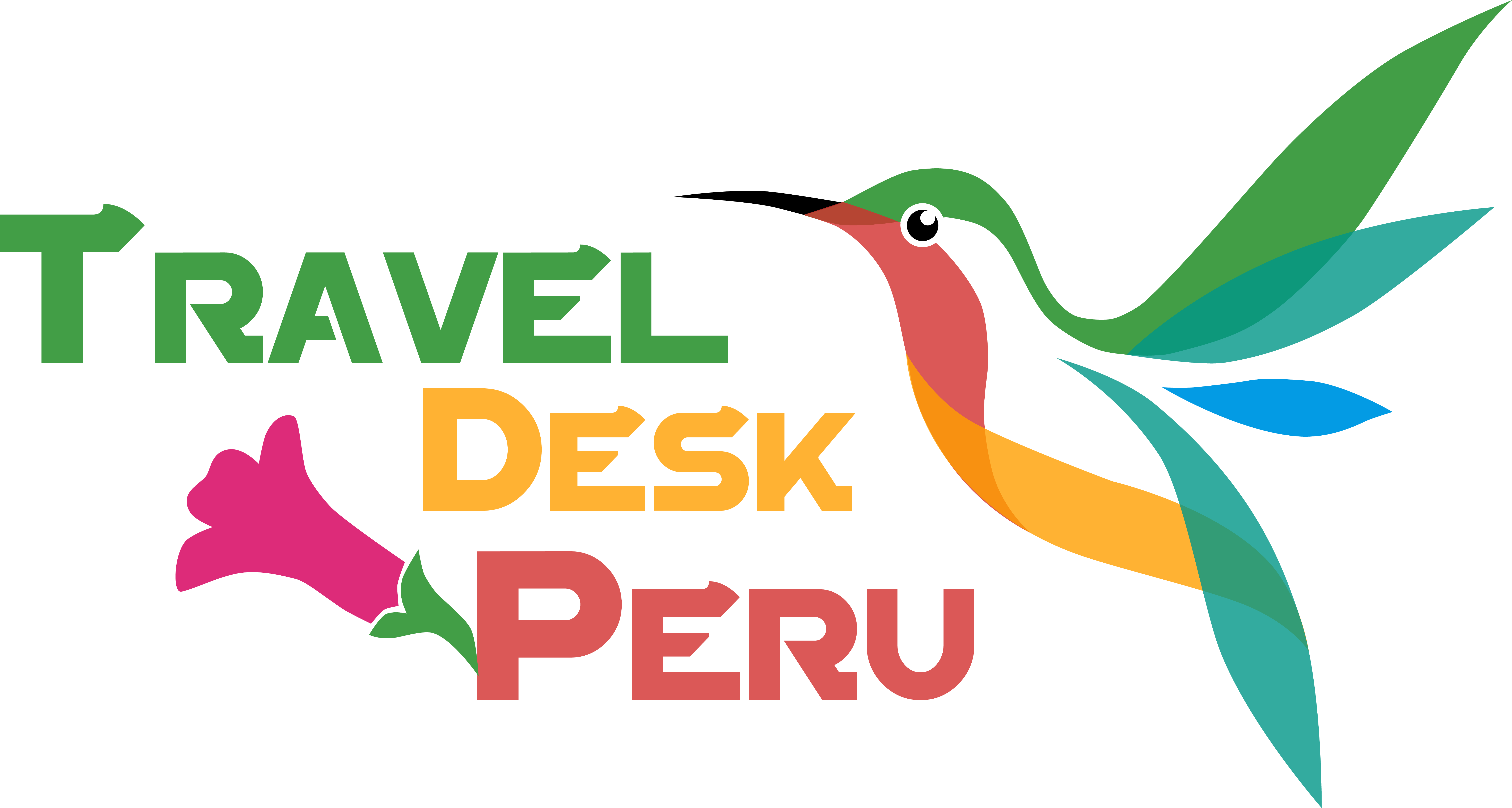 Travel Desk Peru_ Hummingbird_ Logo PNG with transparent background