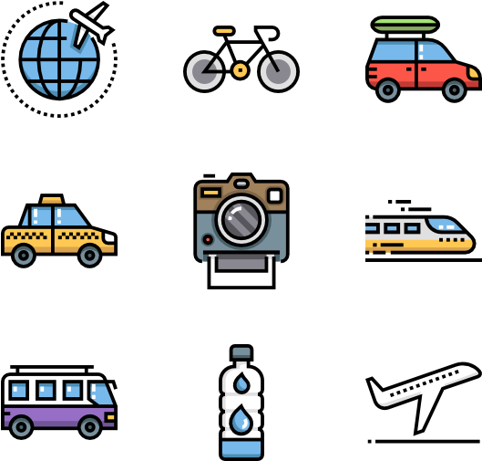 Travel Icons Png Transparent, Png Download PNG with transparent background