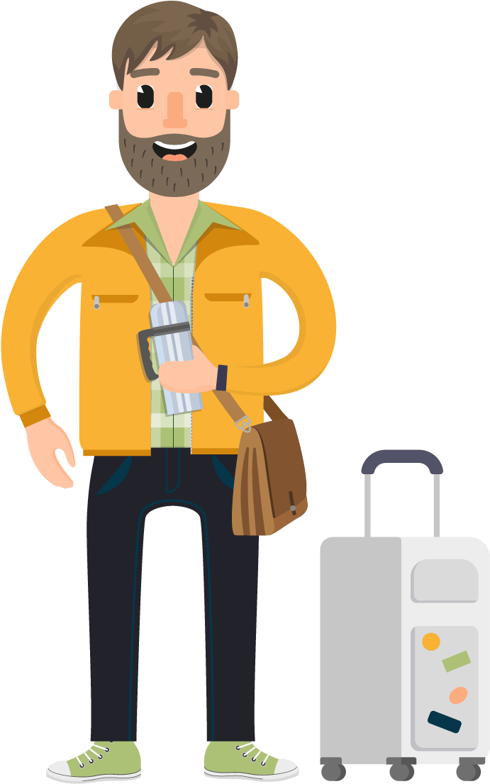 Traveler Png 6 » Png Image - Travel Man Vector Png, Transparent Png PNG with transparent background