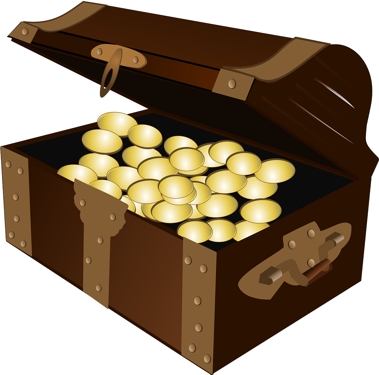 Treasure Treasure Chest Gold Free Picture - Treasure Chest Clipart Gif, HD Png Download PNG with transparent background