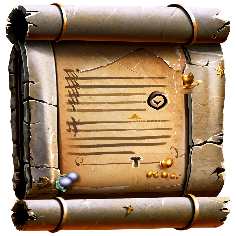 Treasure Map Scroll Png Ads