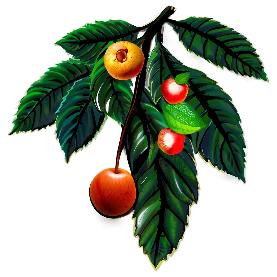 Tree Branch With Fruit Png Frp3