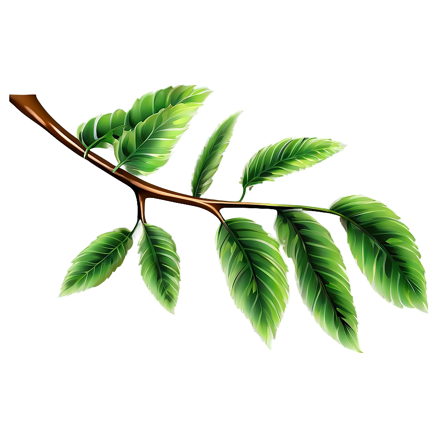 Tree Branch With Leaves Png Rnn45