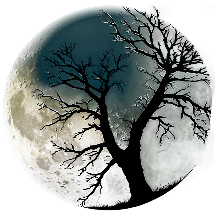 Tree Branches And Moon Png Ylr65