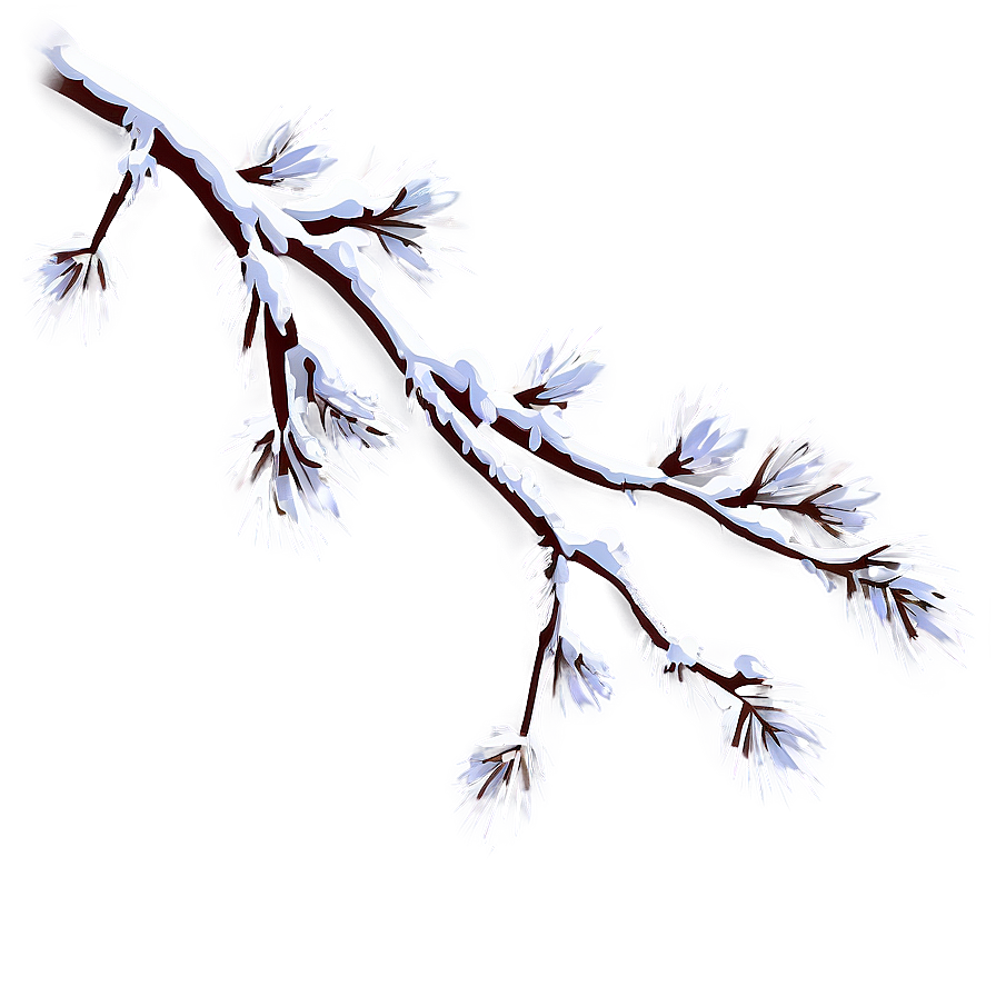 Tree Branches With Snow Png Vmn