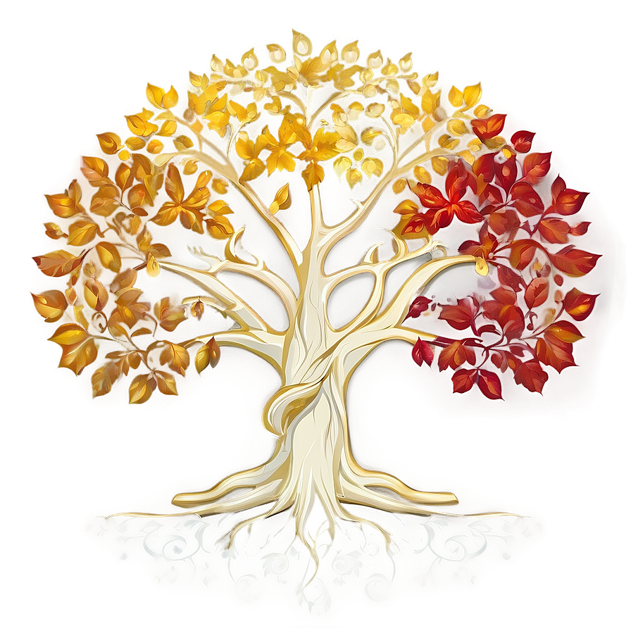 Tree Of Life In Autumn Colors Png Jnl