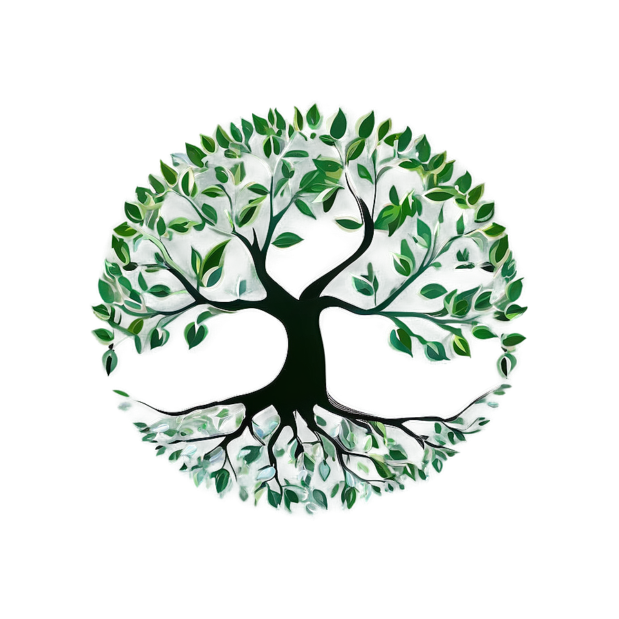 Tree Of Life In Eco Green Style Png 37