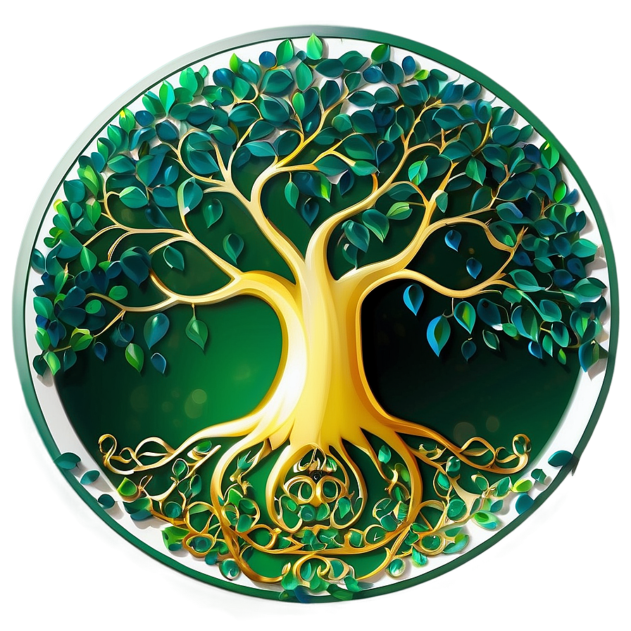 Tree Of Life In Eco Green Style Png Kvd62