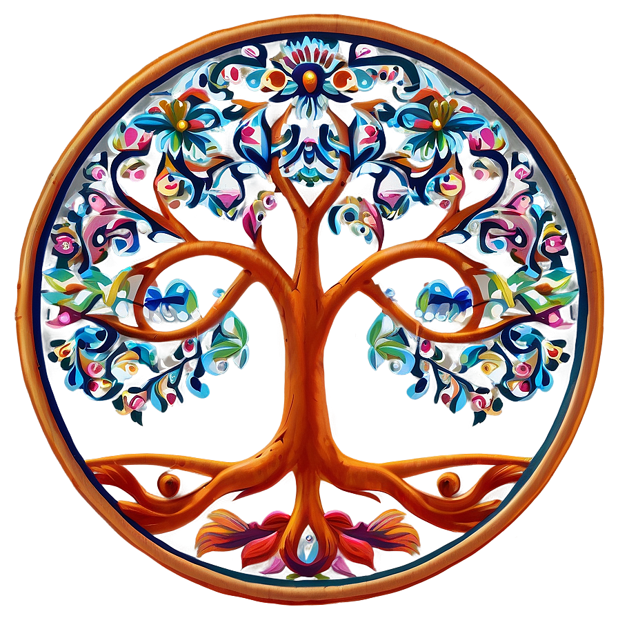 Tree Of Life In Folk Art Style Png Ypv97