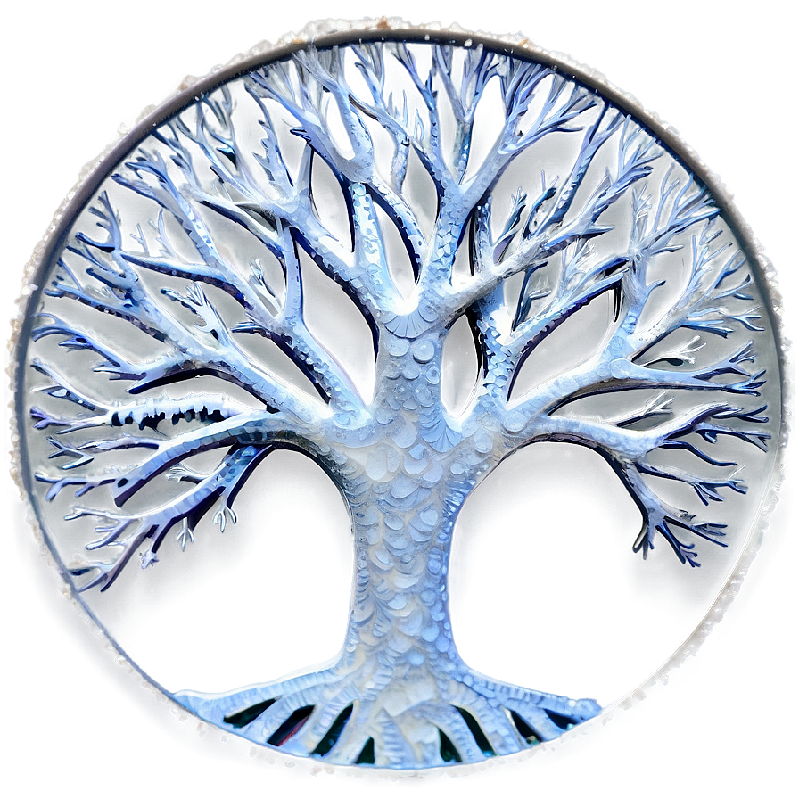 Tree Of Life In Winter Snow Png Lbf