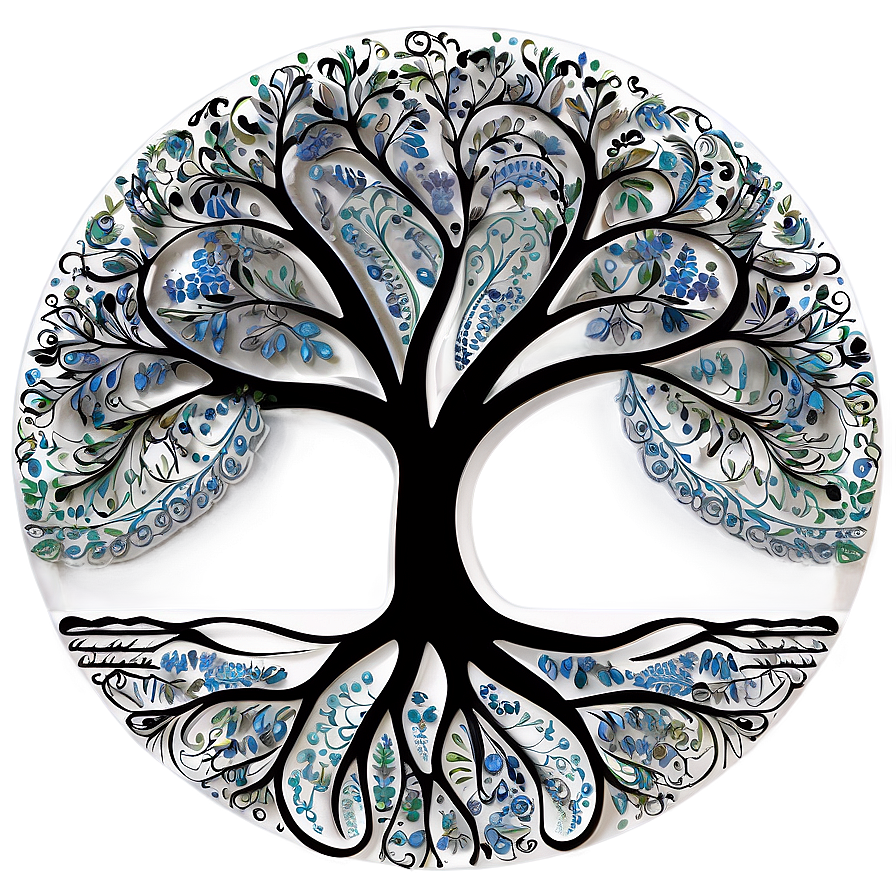 Tree Of Life With Abstract Swirls Png 06122024