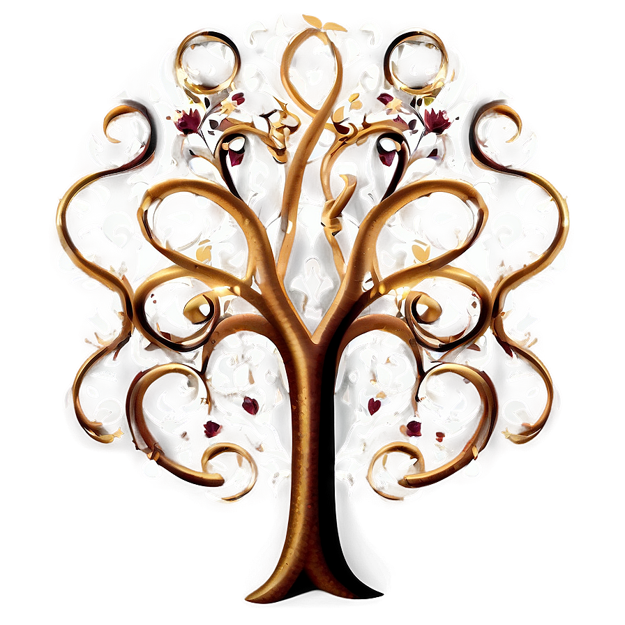 Tree Of Life With Abstract Swirls Png Tux62