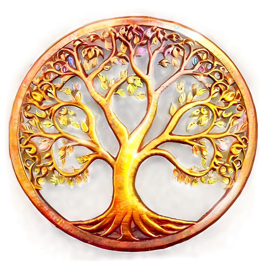 Tree Of Life With Sun Flare Png Alh