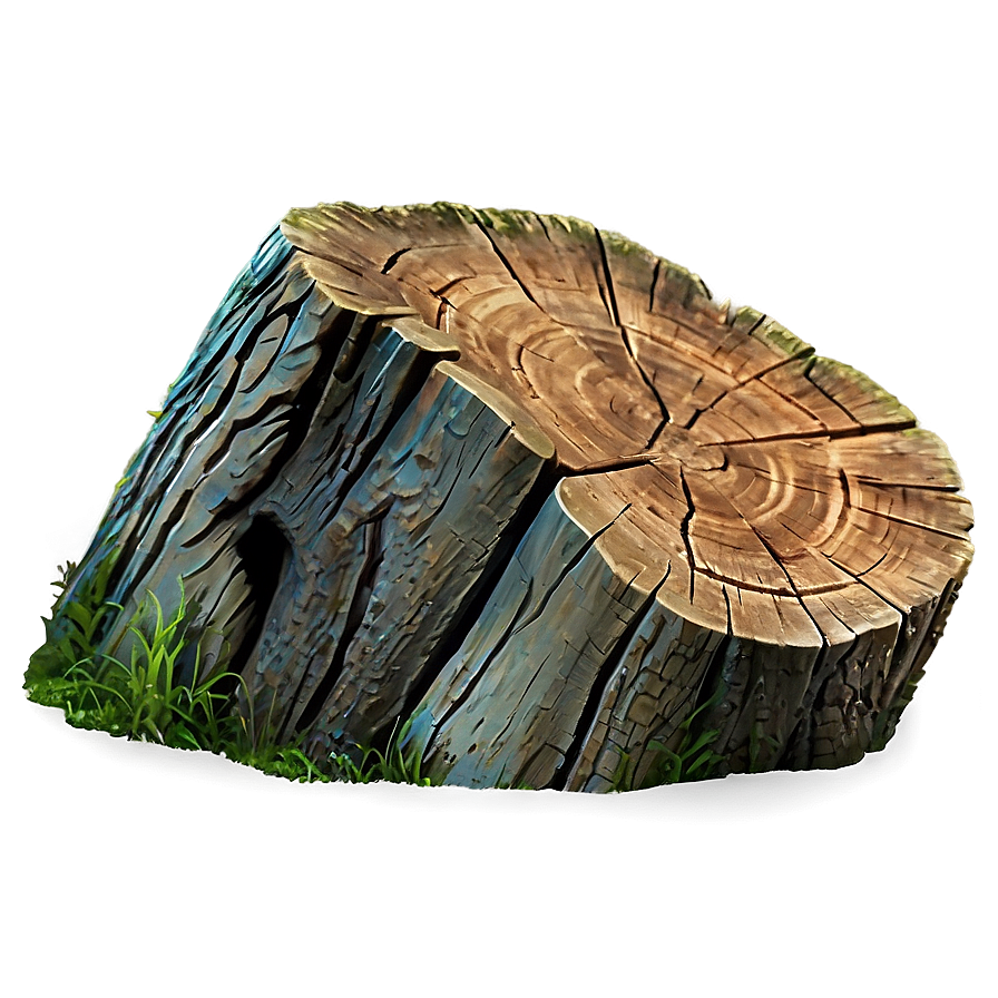 Tree Stump Side View Png 06132024