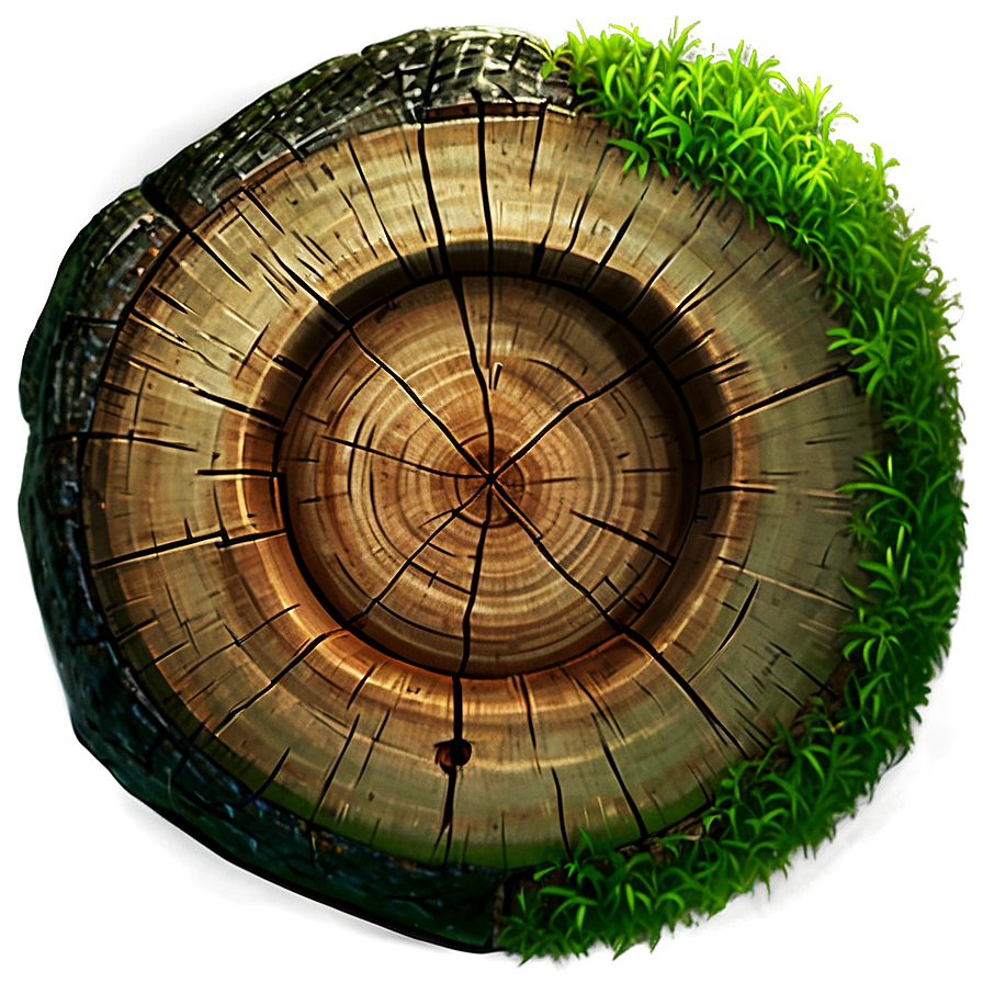 Tree Stump Top View Png 06132024