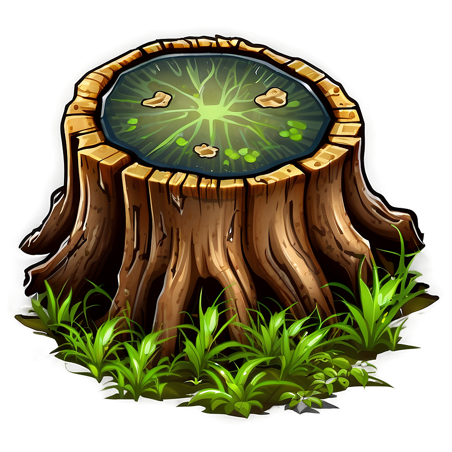 Tree Stump With Fungus Png Wgb97