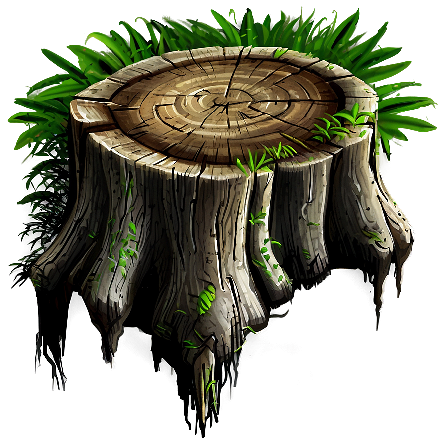 Tree Stump With Roots Png 7