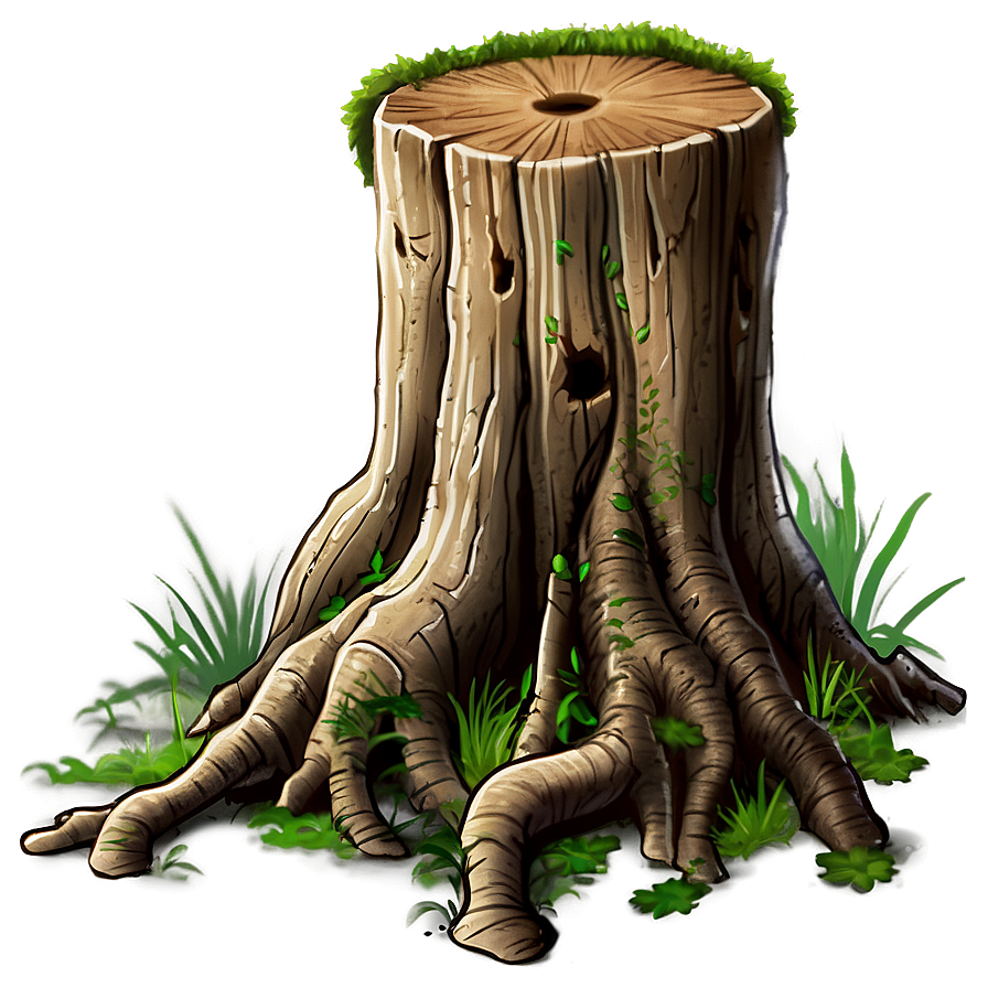 Tree Stump With Roots Png Btr32