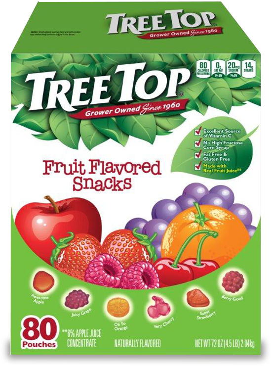 Tree Top Fruit Snacks - Treetop Fruit Flavored Snacks, HD Png Download PNG image with a transparent background, free high-resolution download