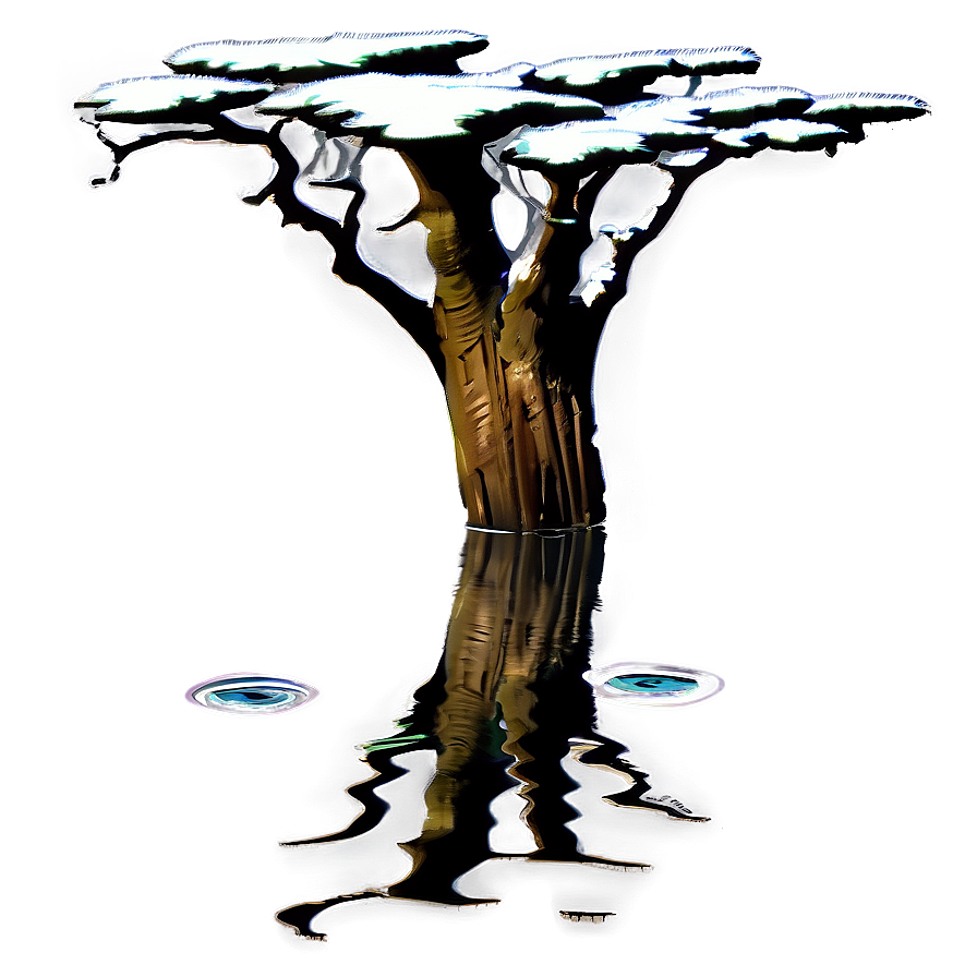 Tree Trunk In Water Png Mqn