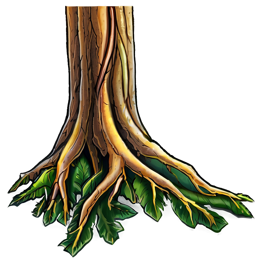 Tree Trunk With Roots Png Qsb26