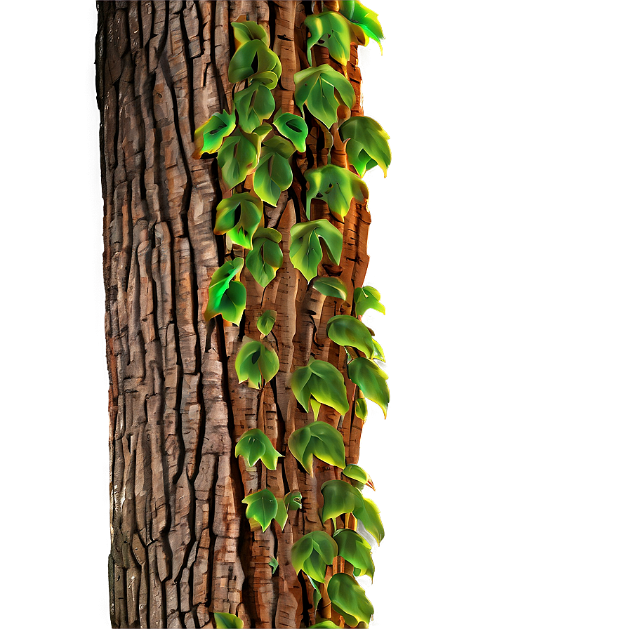 Tree Trunk With Vines Png Bir