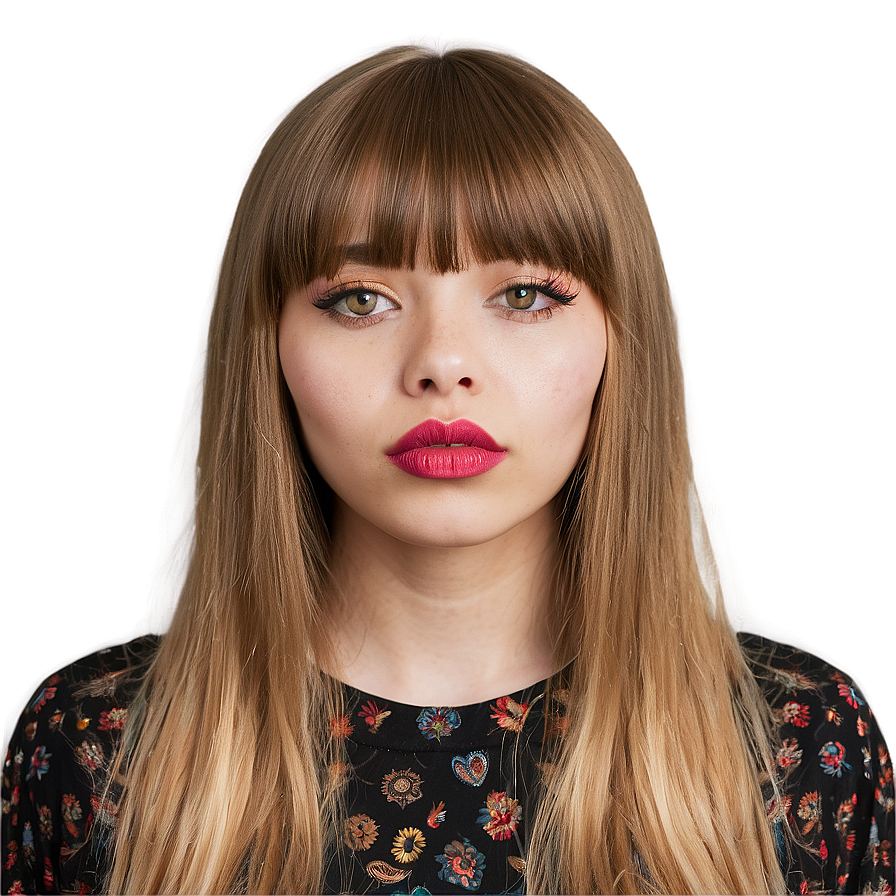 Trendy Bangs Looks PNG 05252024 PNG with transparent background