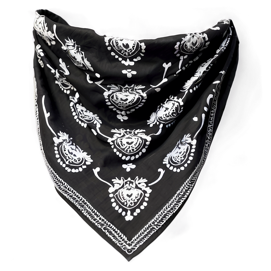 Trendy Black Bandana Png 5