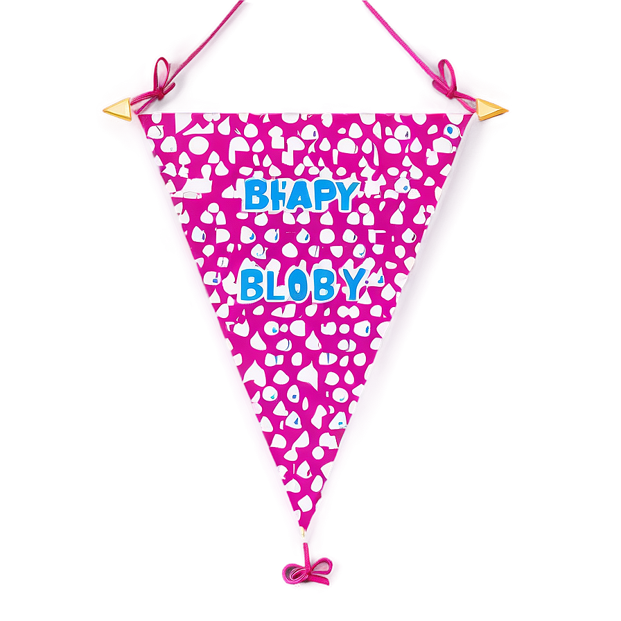 Triangle Banner For Baby Showers Png 06272024