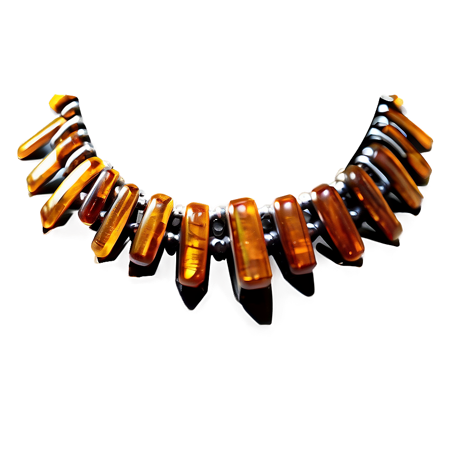 Tribal Amber Necklace Png 21