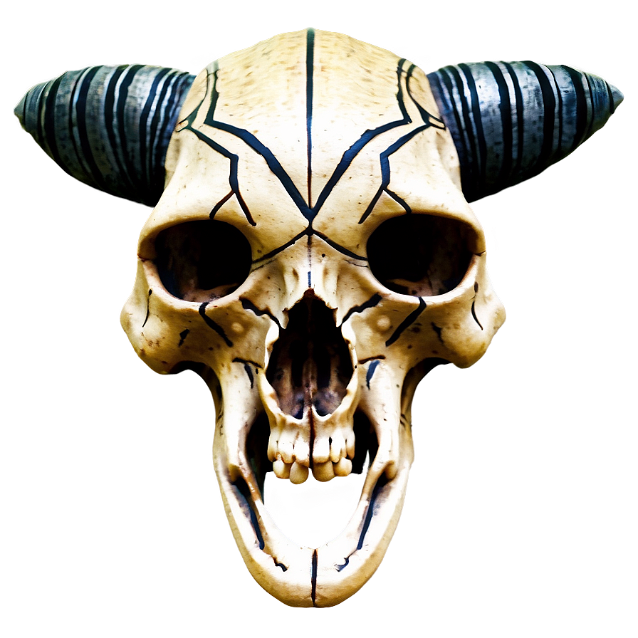 Tribal Animal Skull Tattoo Png Lox