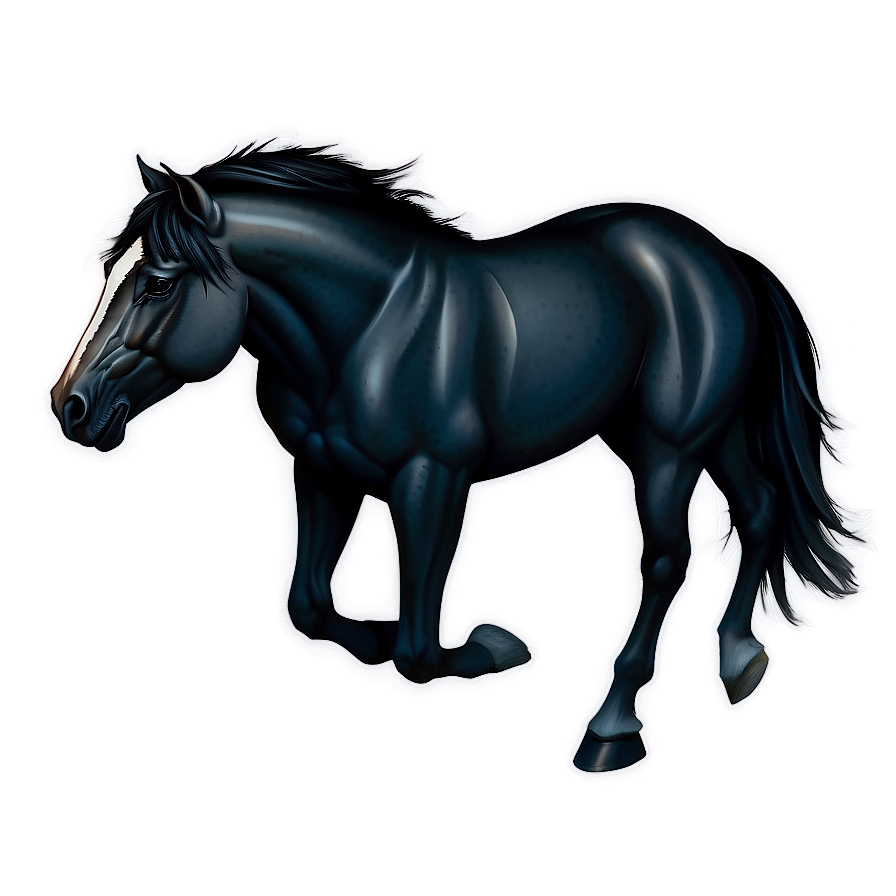 Tribal Black Horse Tattoo Png Sww