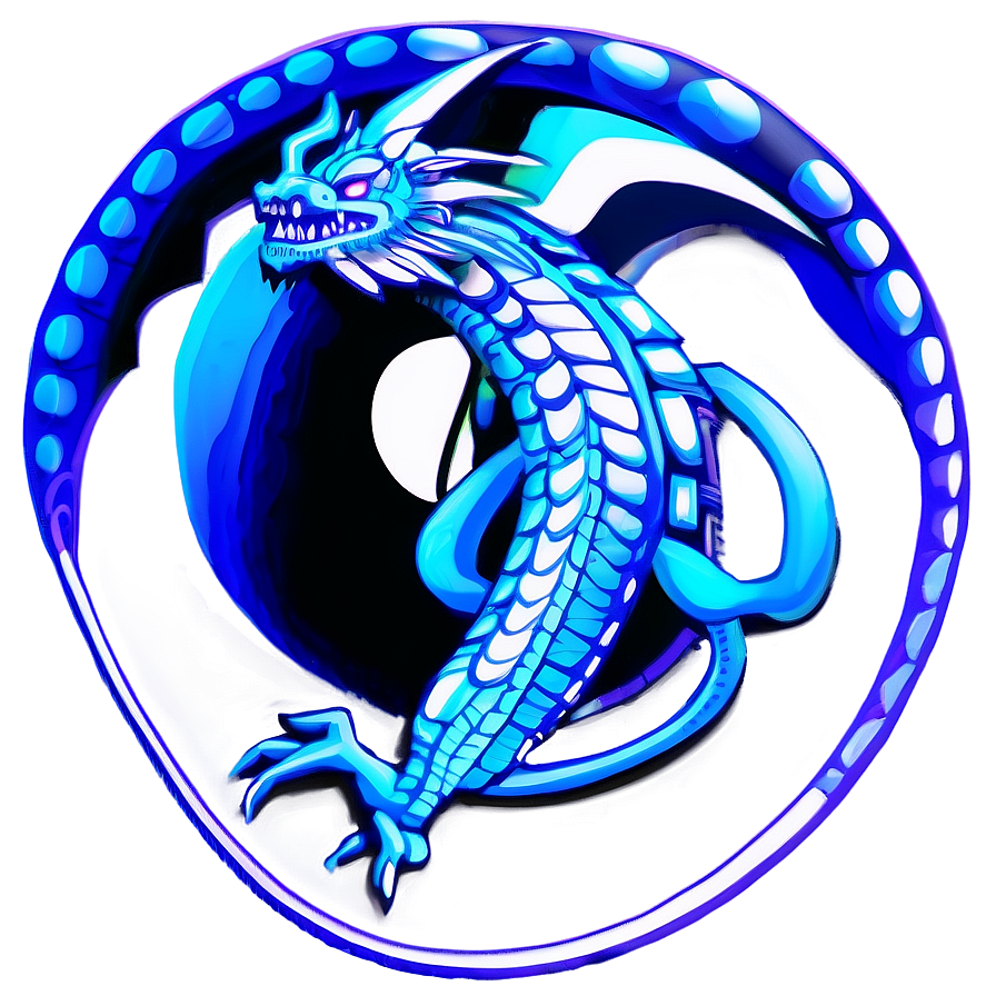 Tribal Blue Dragon Tattoo Png Ohy