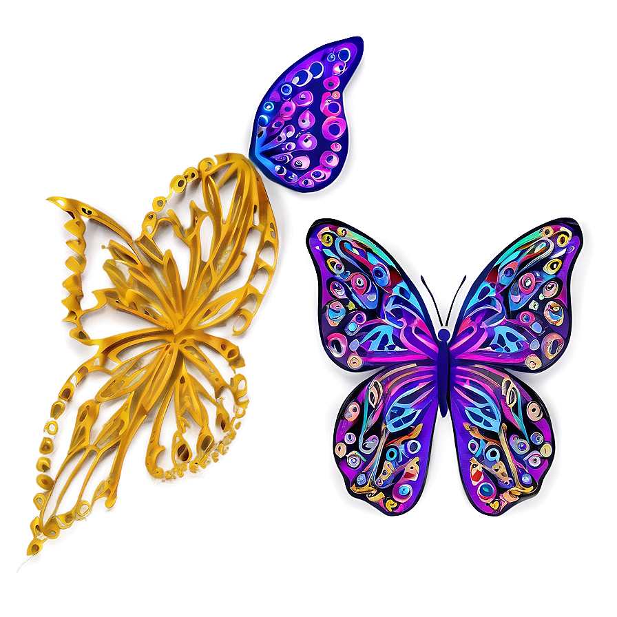 Tribal Butterfly Outline Png Ceo