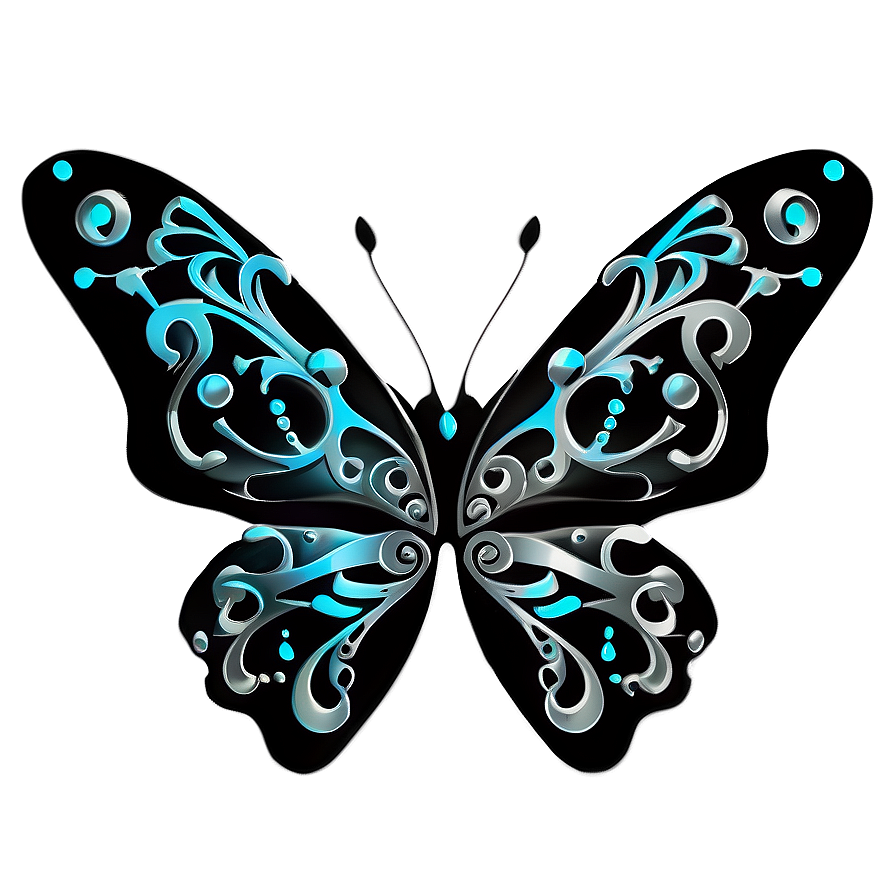 Tribal Butterfly Tattoo Png 06262024