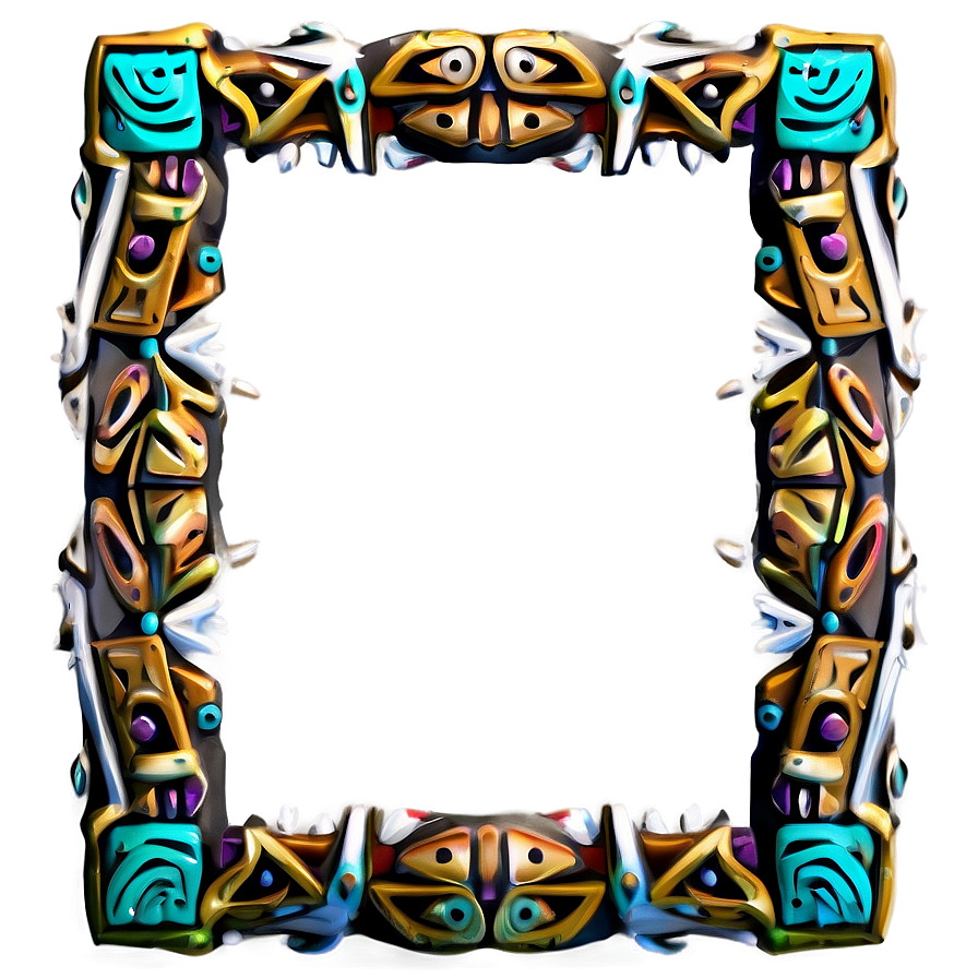 Tribal Decorative Frame Png Tvj40