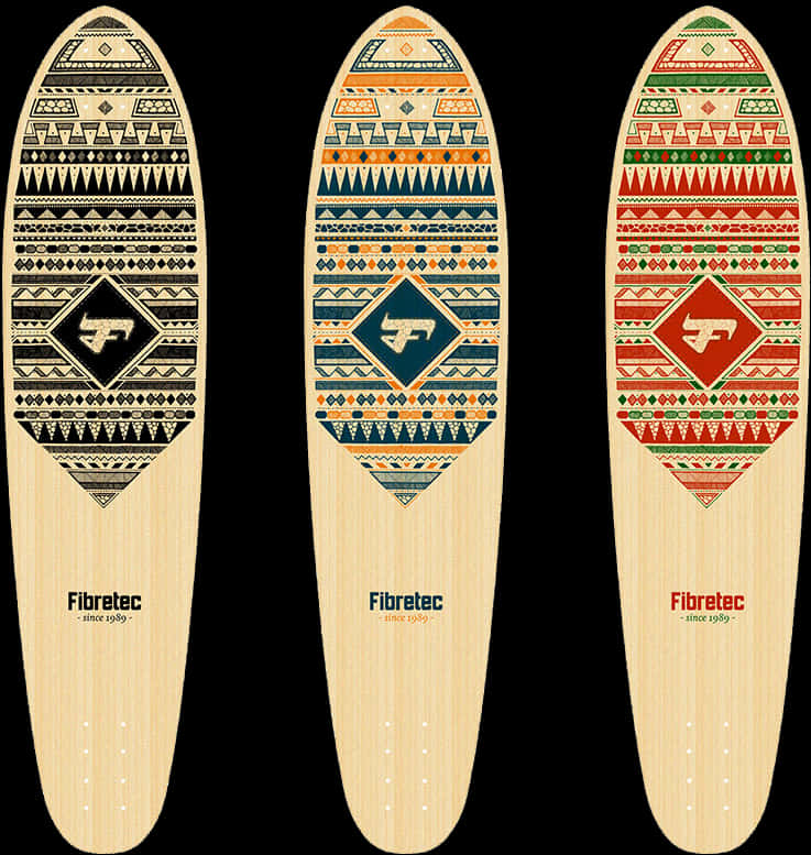 Tribal Design Skateboards PNG with transparent background