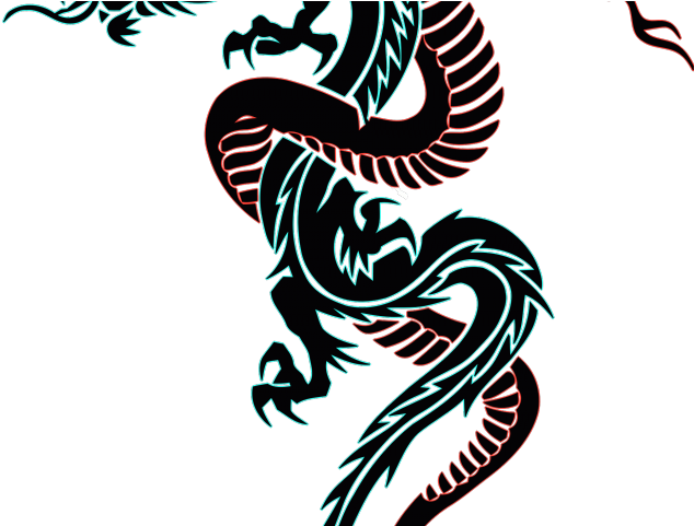 Tribal Dragon Arm Tattoo Design