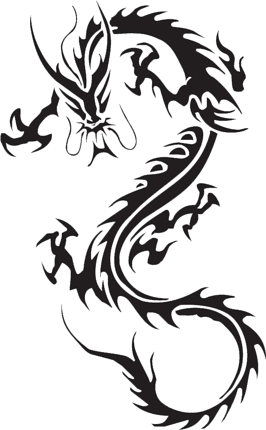 Tribal Dragon Tattoo Design