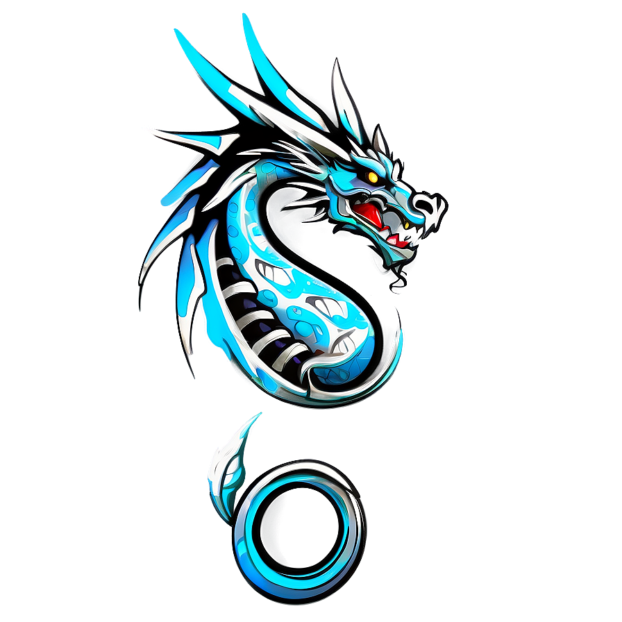 Tribal Dragon Tattoo Png 05032024