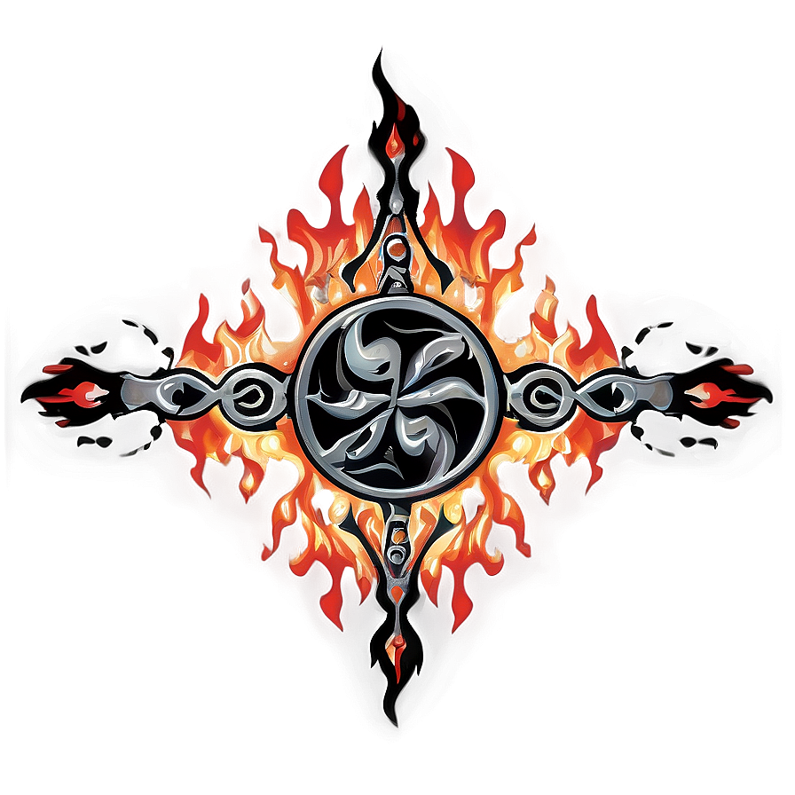 Tribal Flames Design PNG 98 PNG image with a transparent background, free high-resolution download