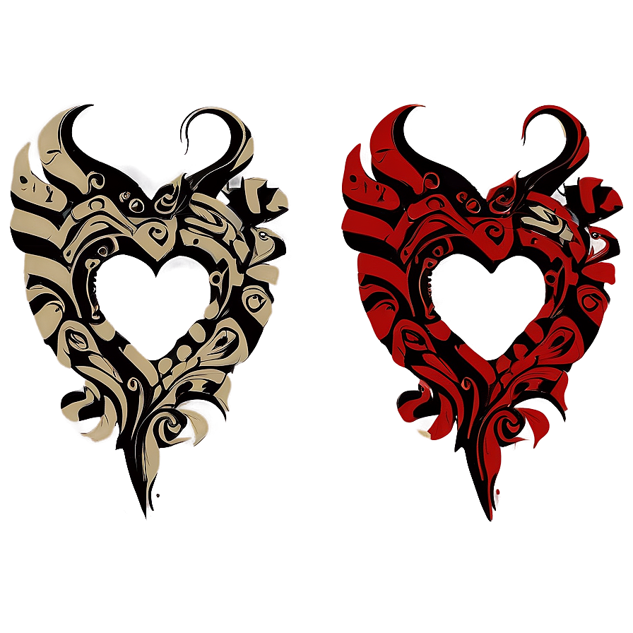 Tribal Heart Clipart Tattoo Png Ick