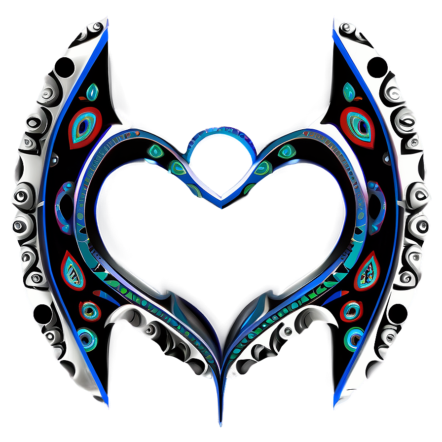 Tribal Heart Outline Png Ych