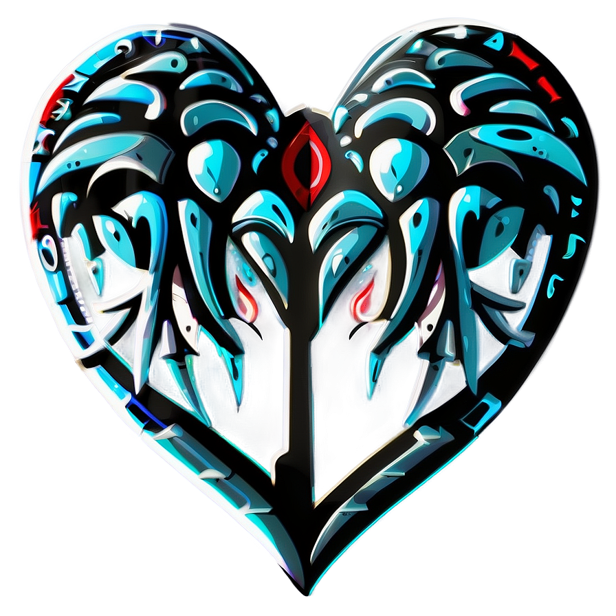 Tribal Heart Vector Png 87