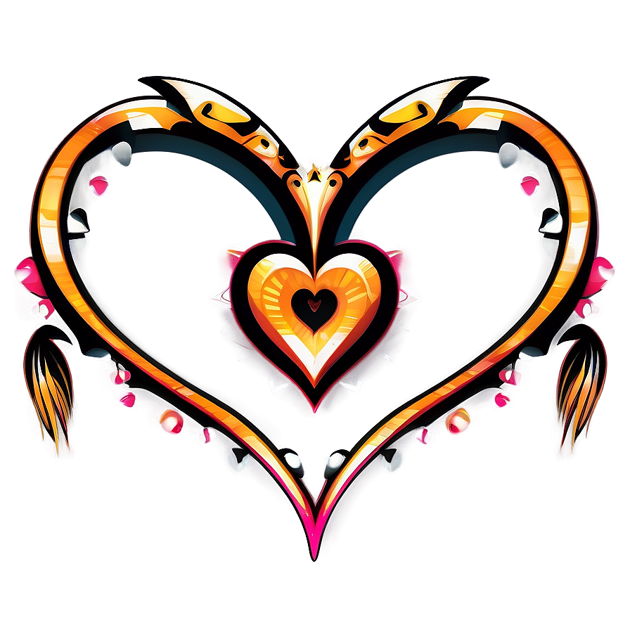 Tribal Heart Vector Png Qjx