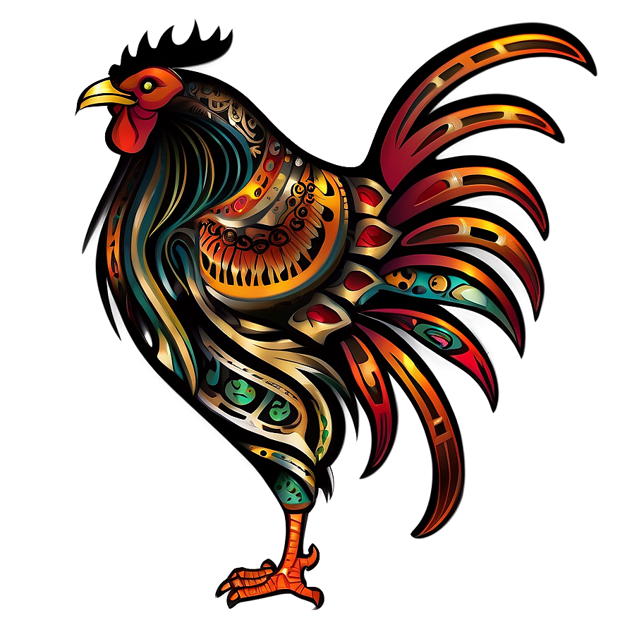 Tribal Rooster Symbol Png Oam